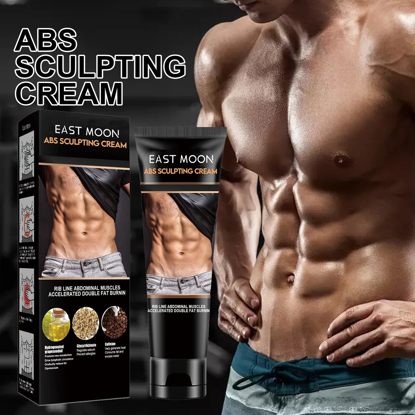Abdominal Toning Cream - Muscle Firming & Sculpting Massage Cream