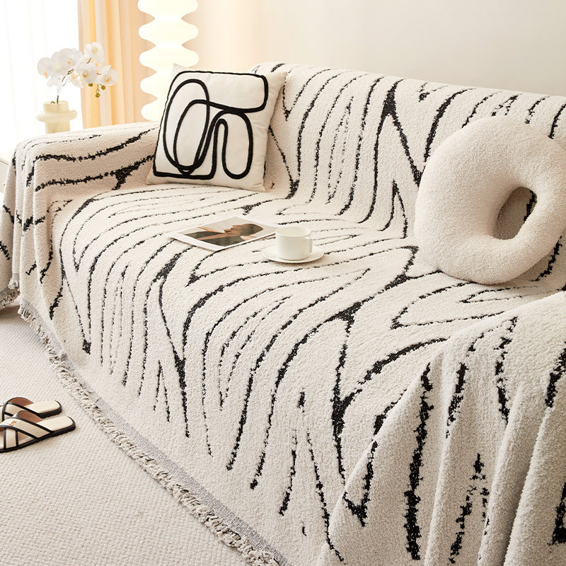 Luxury Sofa Cover Wool Yarn Full-Coverage Slipcover for 180x130cm to 180x520cm Sofas