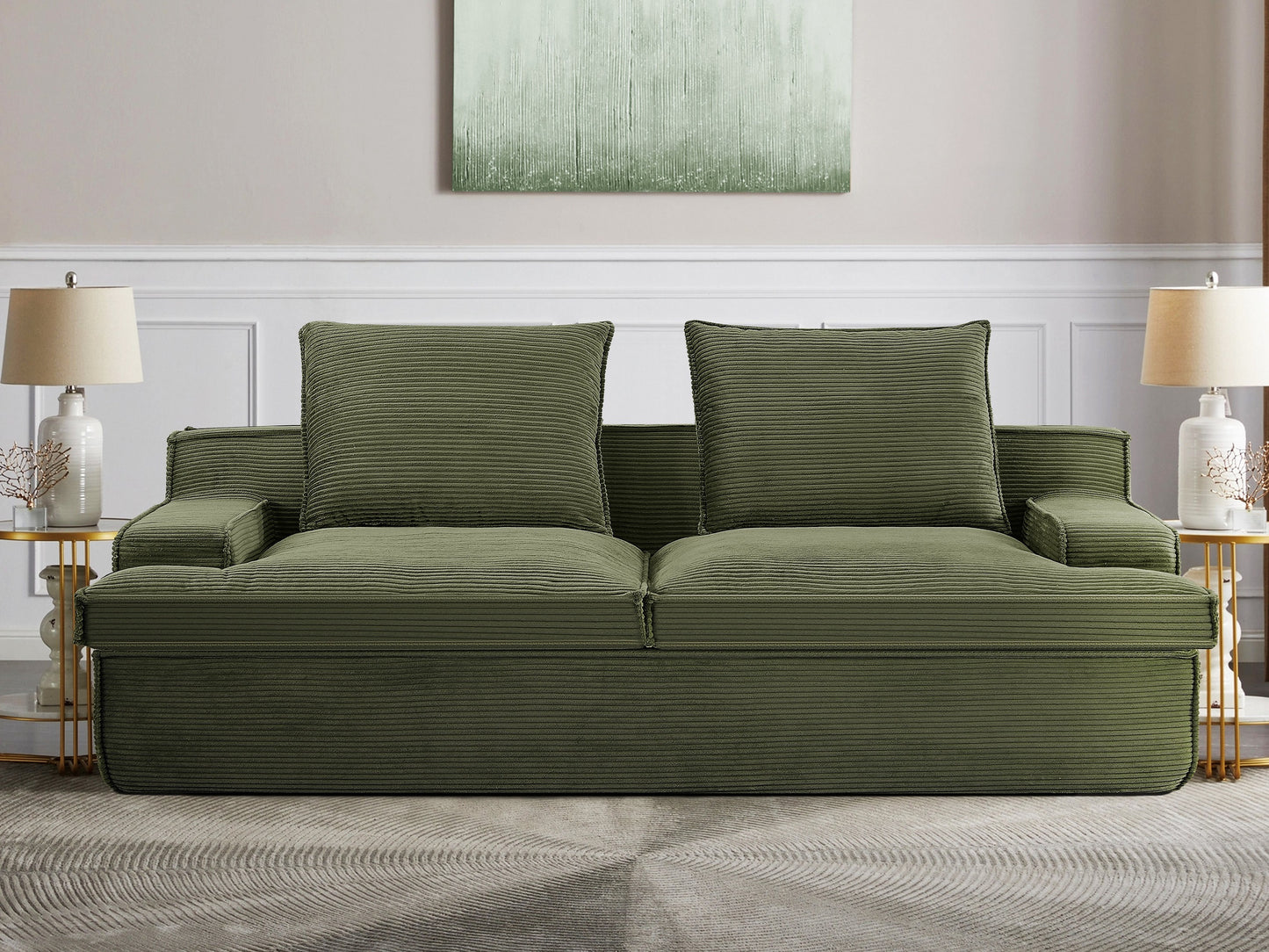 Nimbus Oversized Full Foam 4 Seater Couch For Living Room Upholstered