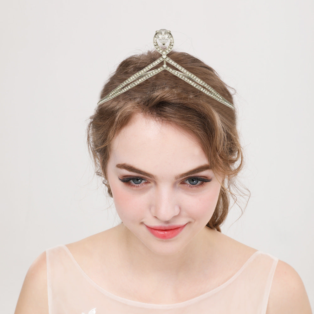 Women's Fairy Crown Headband - Silver Alloy Hair Accessory for Fashion and Costume