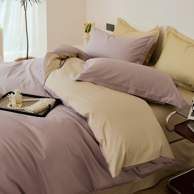 Pure Cotton Four-Piece Bed Set - All Cotton Bed Sheets for Home