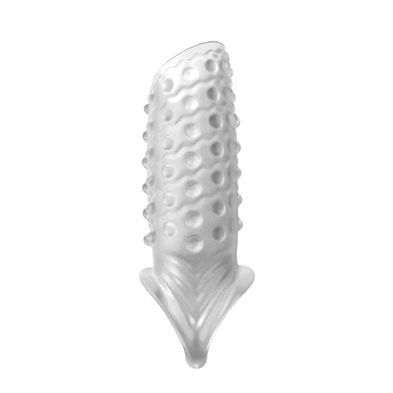 Male Condom Wearables Crystals - Long Thick Flexible Cover for Intimate Use