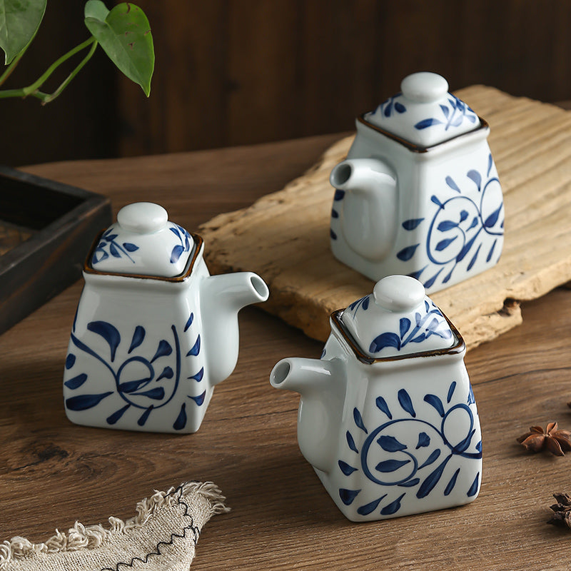 Ceramic Seasoning Bottles Set - Commercial Restaurant Kitchen Storage