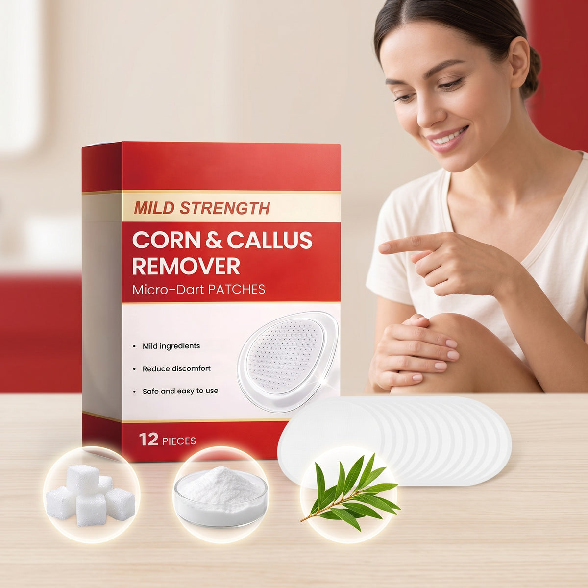 Foot Moisturizing Patches - 12 Pieces