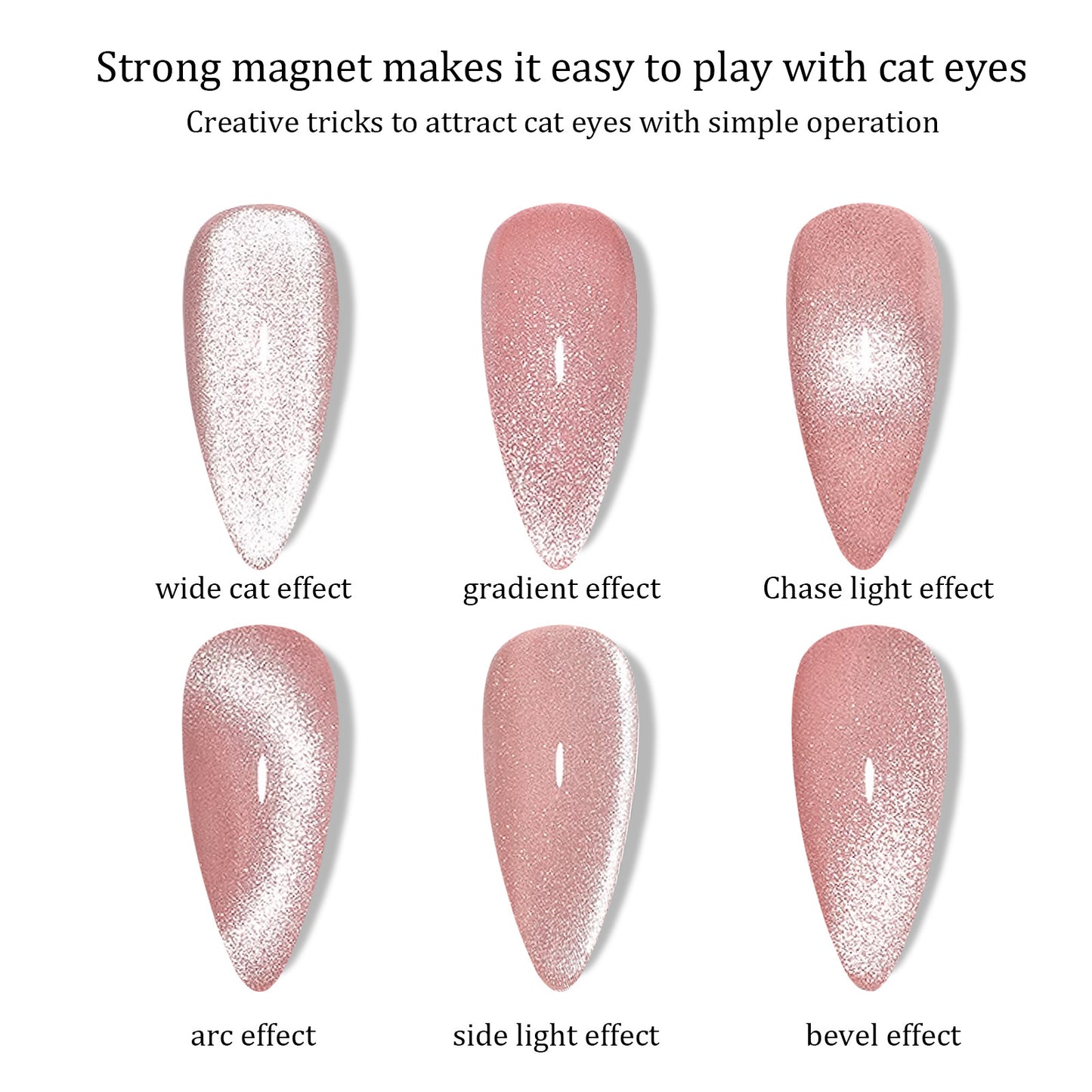 Magnetic Nail Art Tools - Portable Cylindrical Cat Eye Magnet Stick for Nail Design