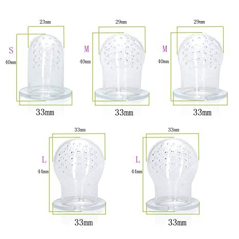 Geometric Confused Bottle Fruit and Vegetable Feeder Nipple Silicone