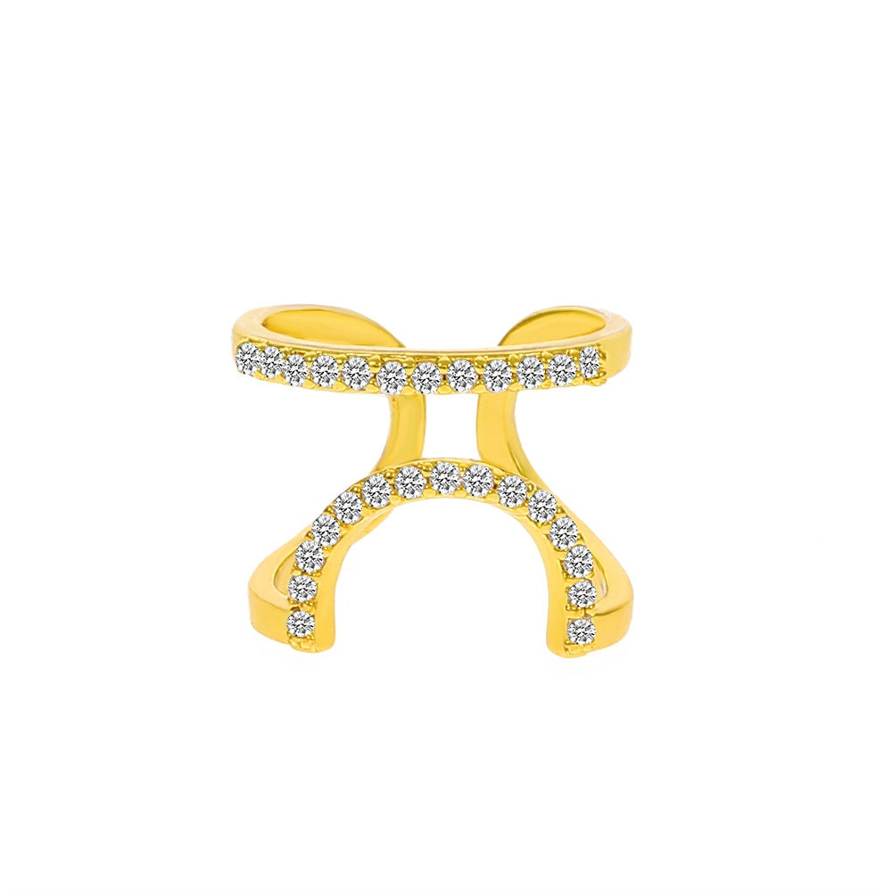 Removable Fake Nail Ring - Cross-border Zircon Inlaid Jewelry for Nail Art Women