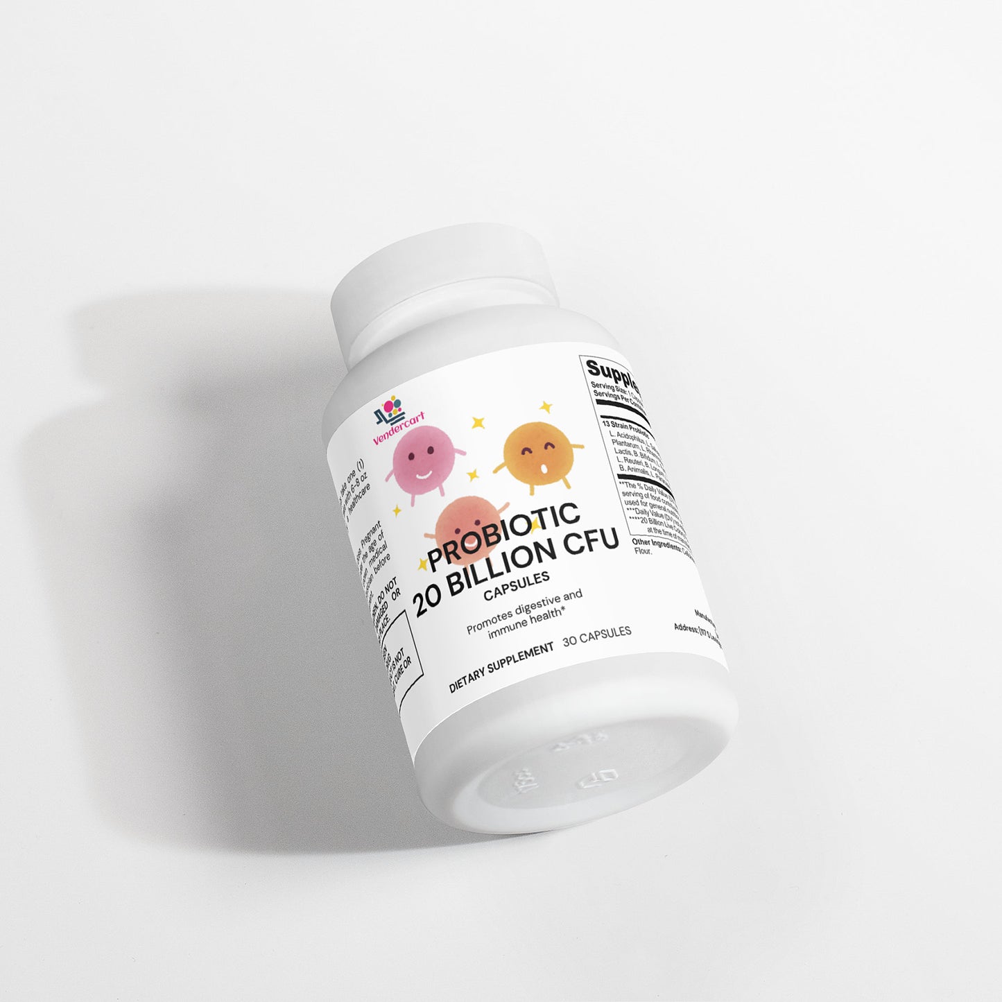 Probiotic Dietary Supplement - 20 Billion CFU Digestive & Immune Support