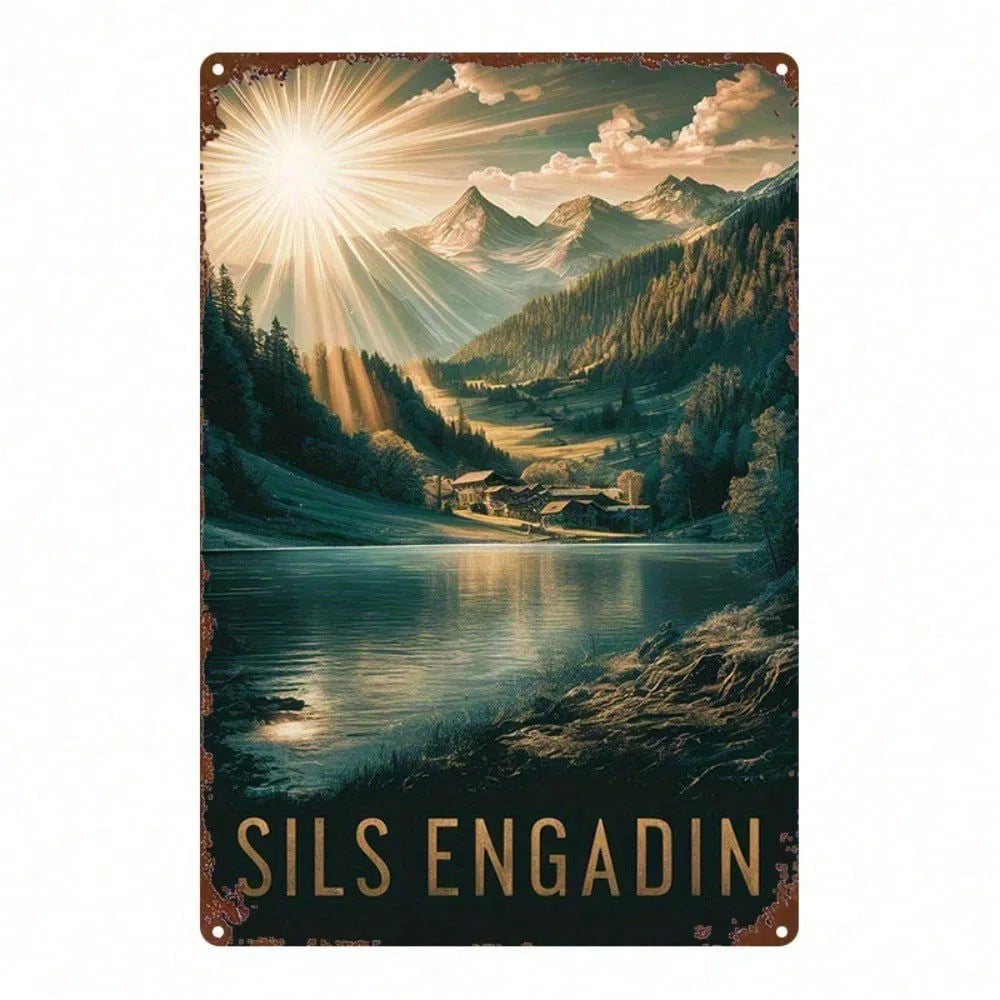 Metal Tin Wall Art Sign - 20 cm x 20 cm