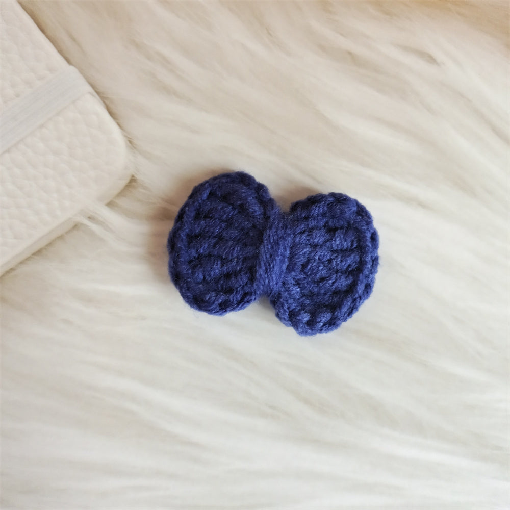Wool Hair Bow Hairpin Handmade Hair Accessory for Women and Kids