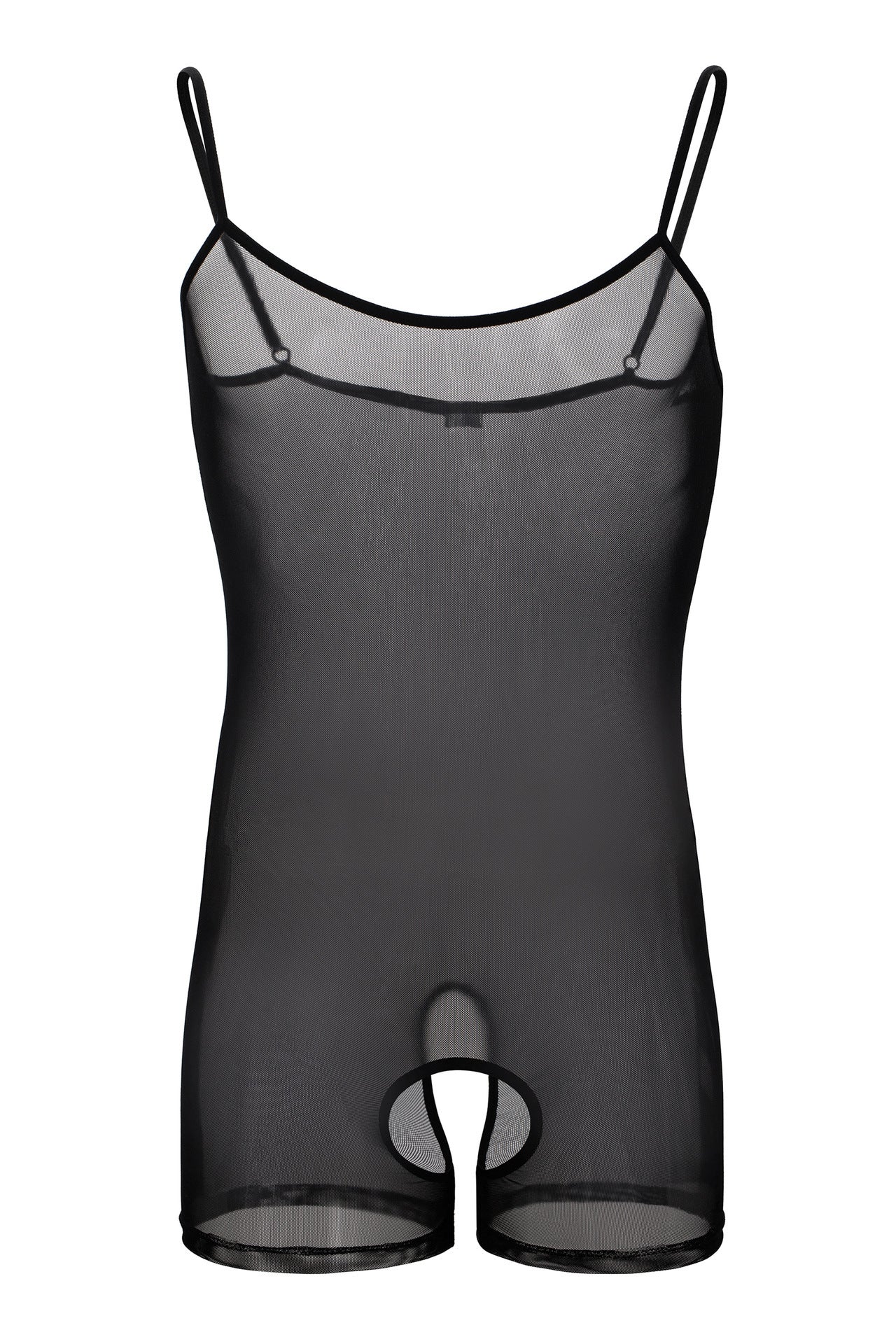 Unisex Mesh Open-Hole Vest - See-Through Lingerie for Adult Wear