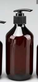 200ml Plastic Shower Gel Bottle with Pump - Transparent Capacity Dispenser