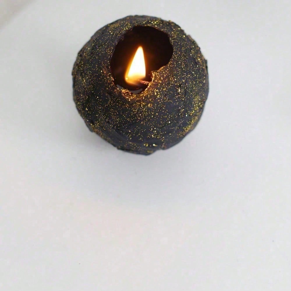 Rotating Globe Scented Candle - Hand Poured Decorative Wax