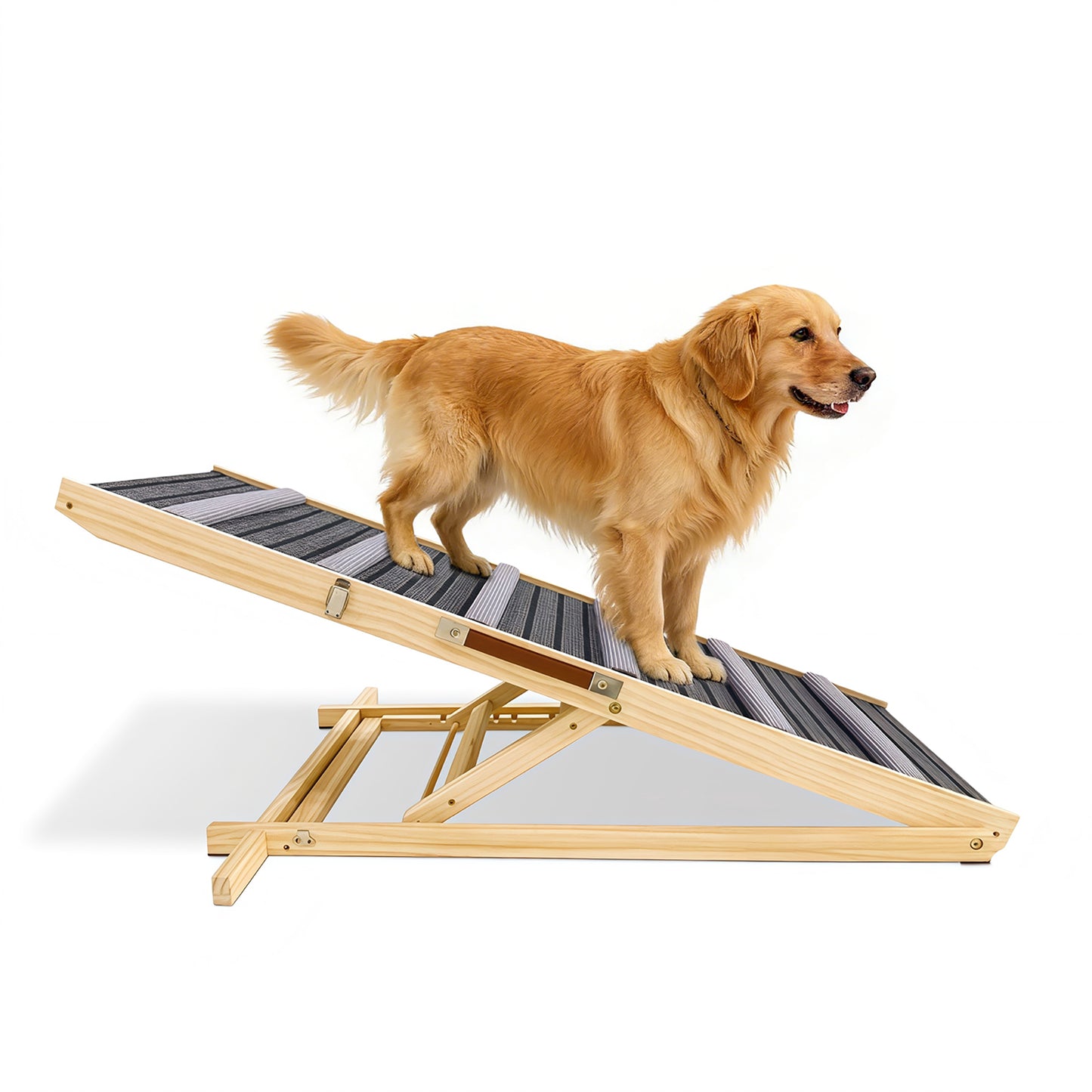 Adjustable Dog Ramp for Couch and Sofa - Non-Slip Pet Steps with Stable Support