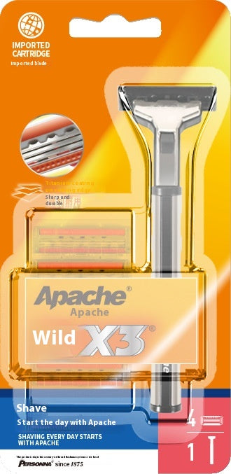 5-Layer Manual Shaver with Interchangeable Heads