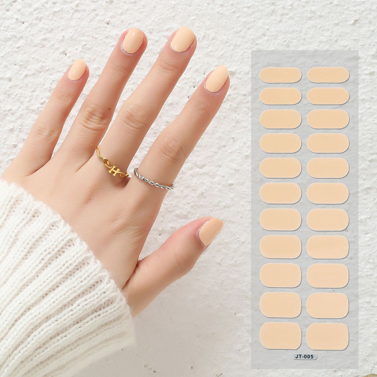 Semi-Curing Nail Art Stickers with Phototherapy Gel for Nail Art Kits