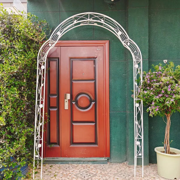 Metal Garden Arch Trellis for Climbing Plants - 8 Styles