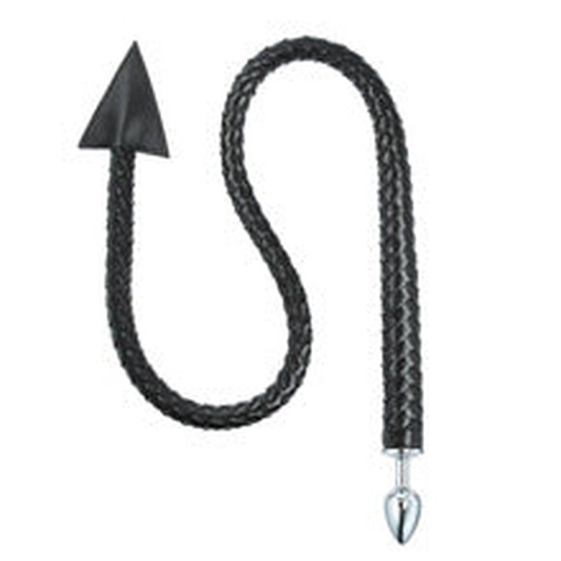 Leather Tassel Training Whip with Acrylic Handle – Black/Red/Pink/Purple