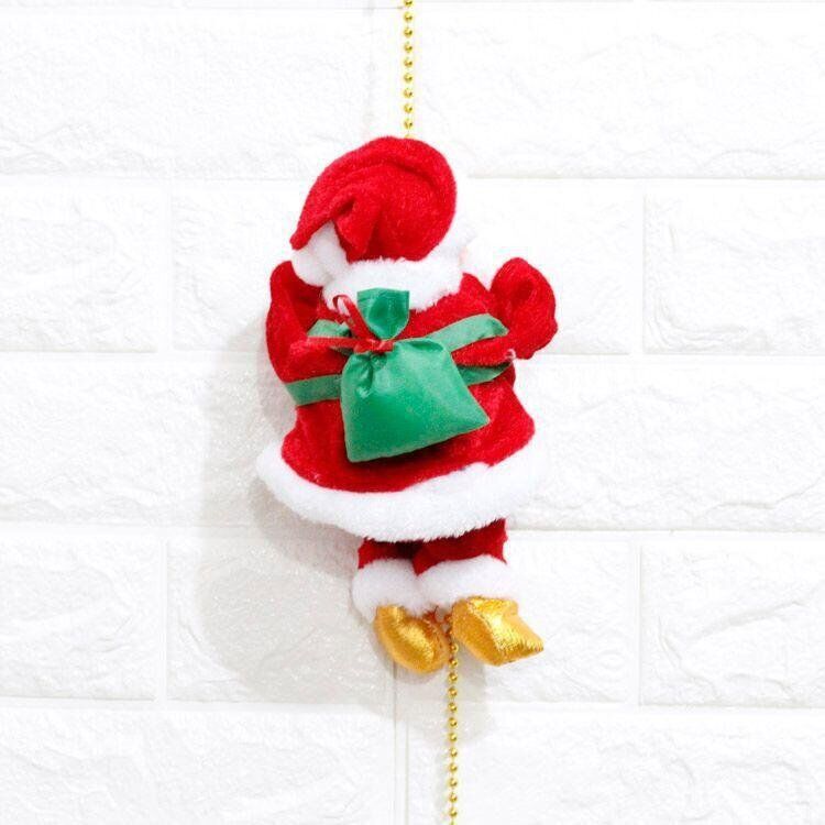 Electric Animated Santa Claus Climbing Toy - Christmas Decor