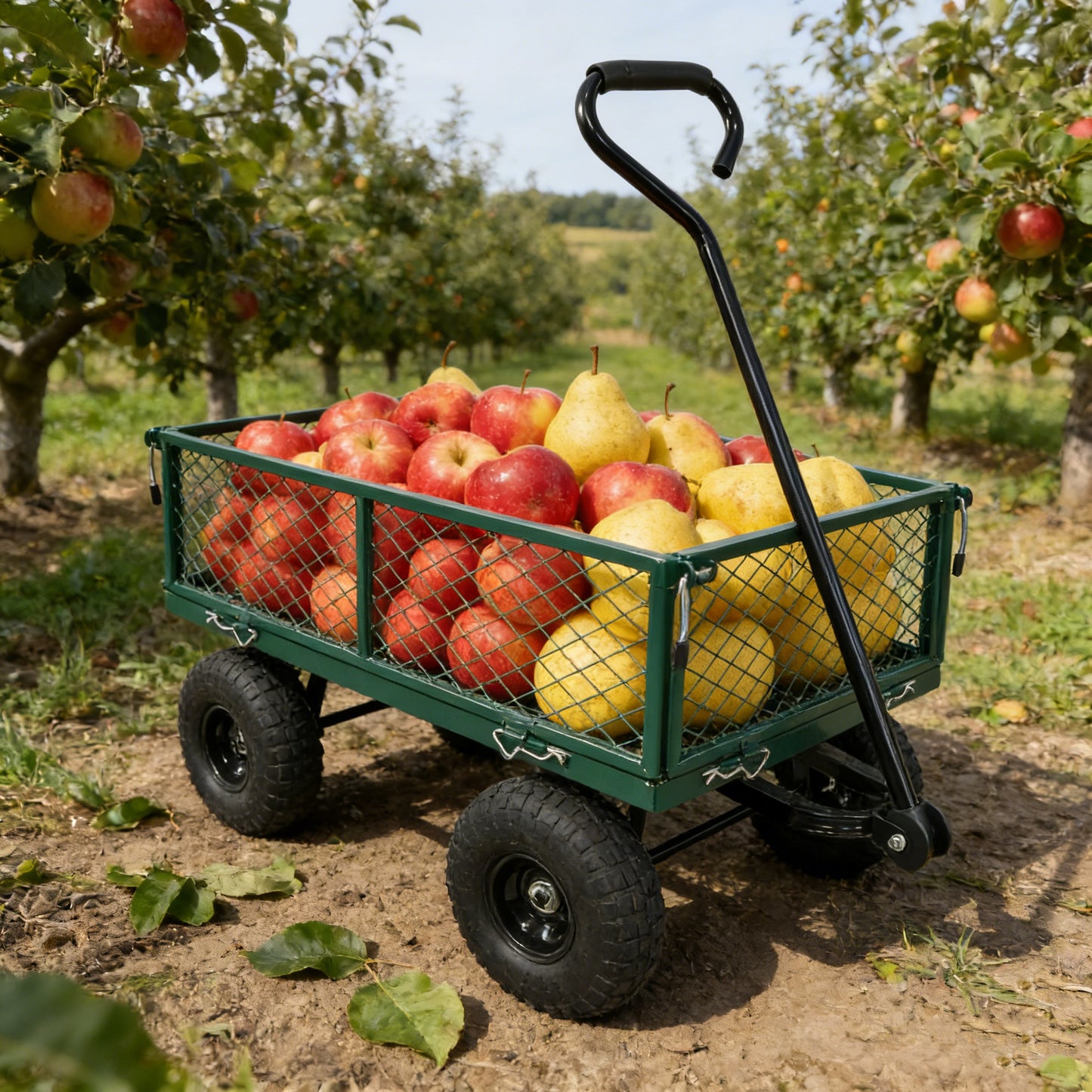 Wagon Cart Garden Trucks Make It Easier To Transport Firewood Green