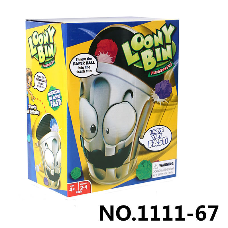 Indoor Shooting Game Lazy Bin Trash Can Toy - Kids Fun Party Game
