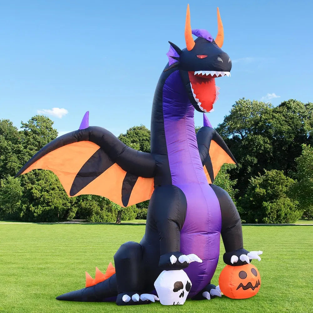 12FT Halloween Inflatable Ghost Decoration with LED Light