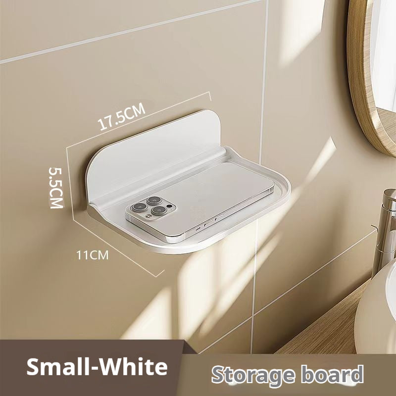 Foldable Wall Shelf Organizer - Modern Plastic Storage Rack with Multiple Sizes