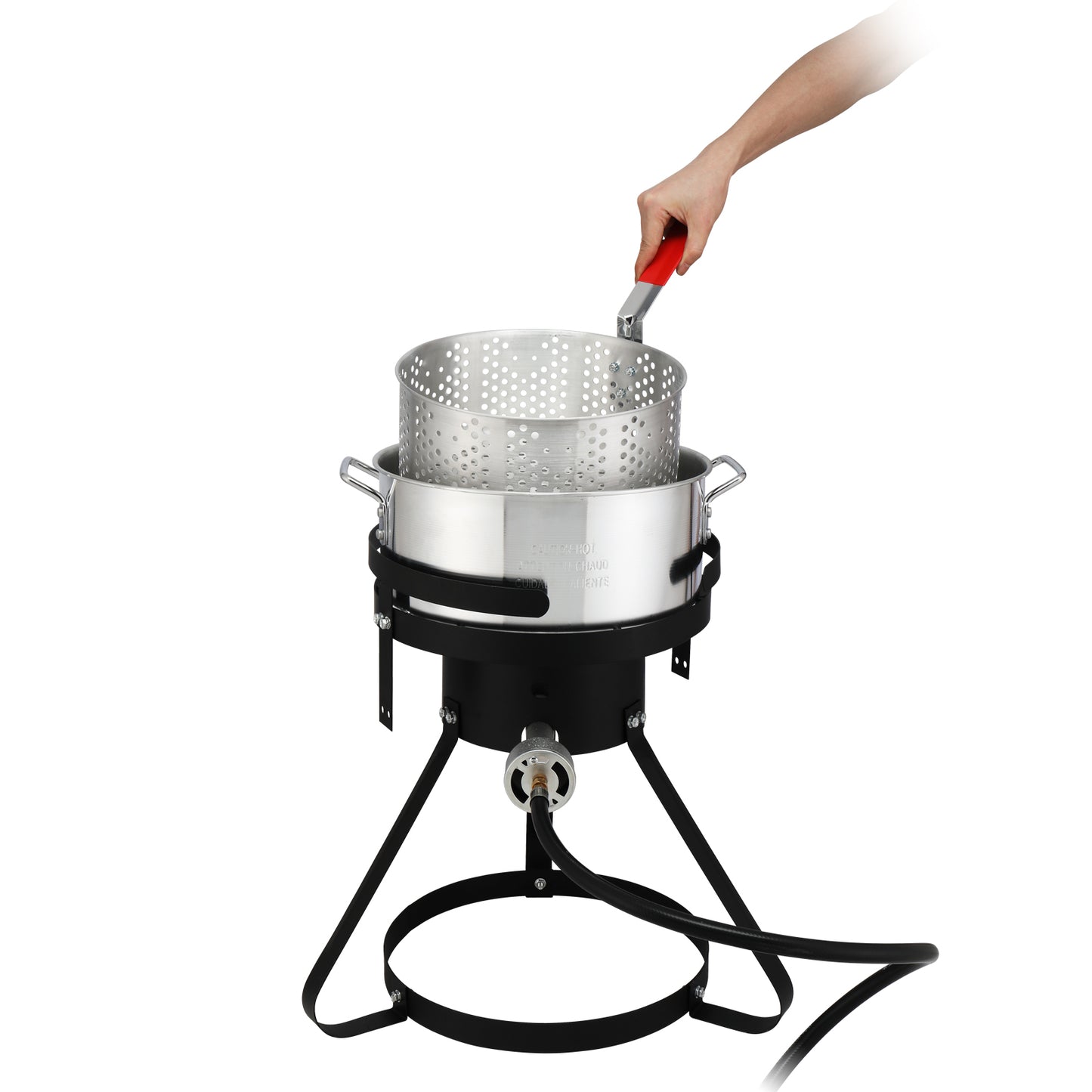 30QT Turkey Fryer & 10QT Fish Pot Set - Outdoor Cooking