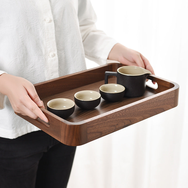 Wooden Rectangular Serving Tray for Home & Kitchen - Large, Medium & Small Sizes