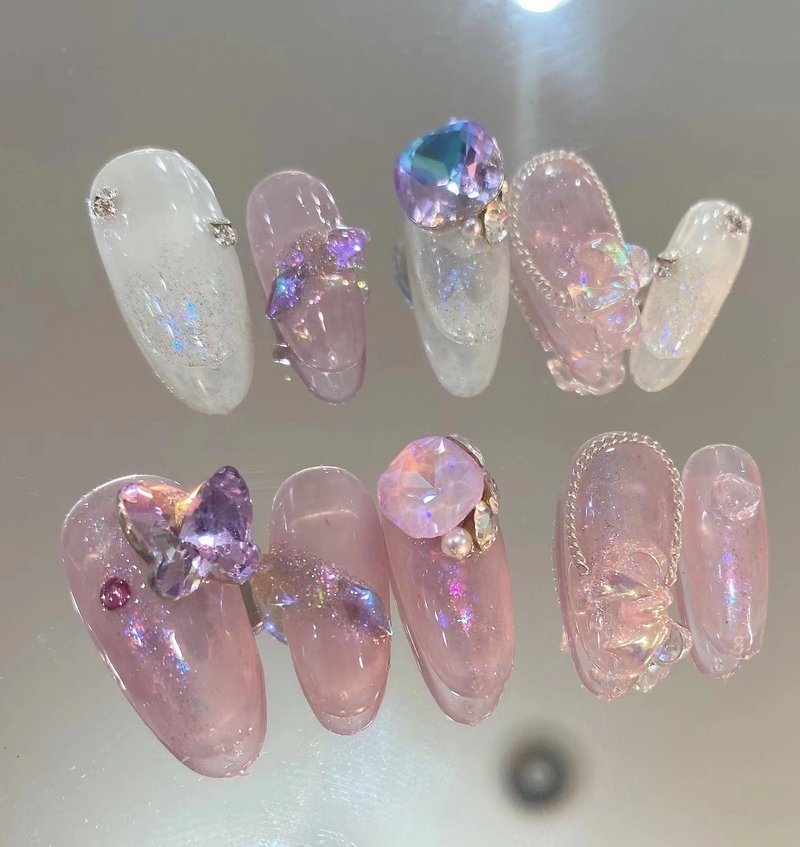 Ellipse Fake Nail Patches - Multiple Sizes