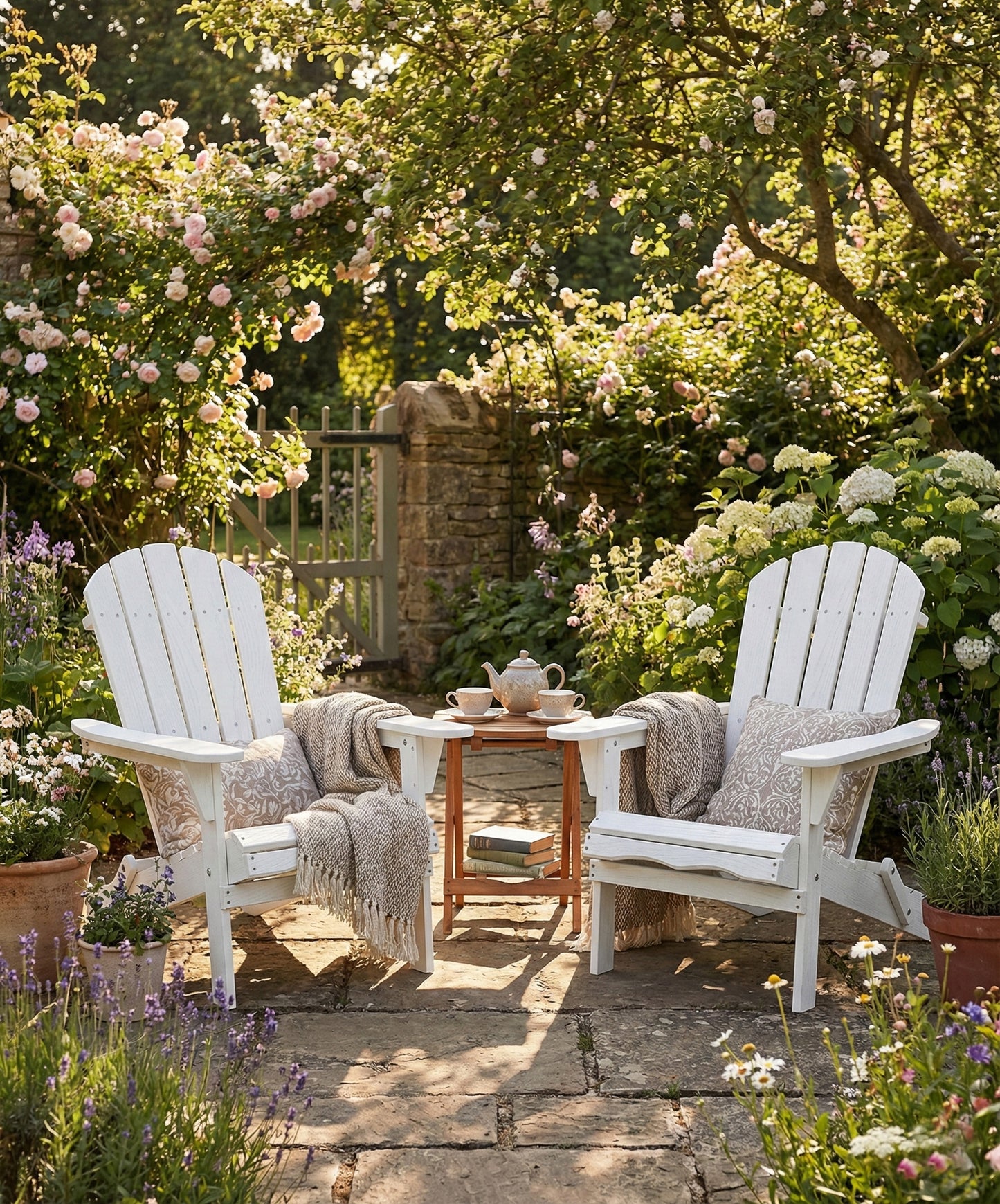 Wood Lounge Patio Chair For Garden Outdoor Wooden Folding Embossed