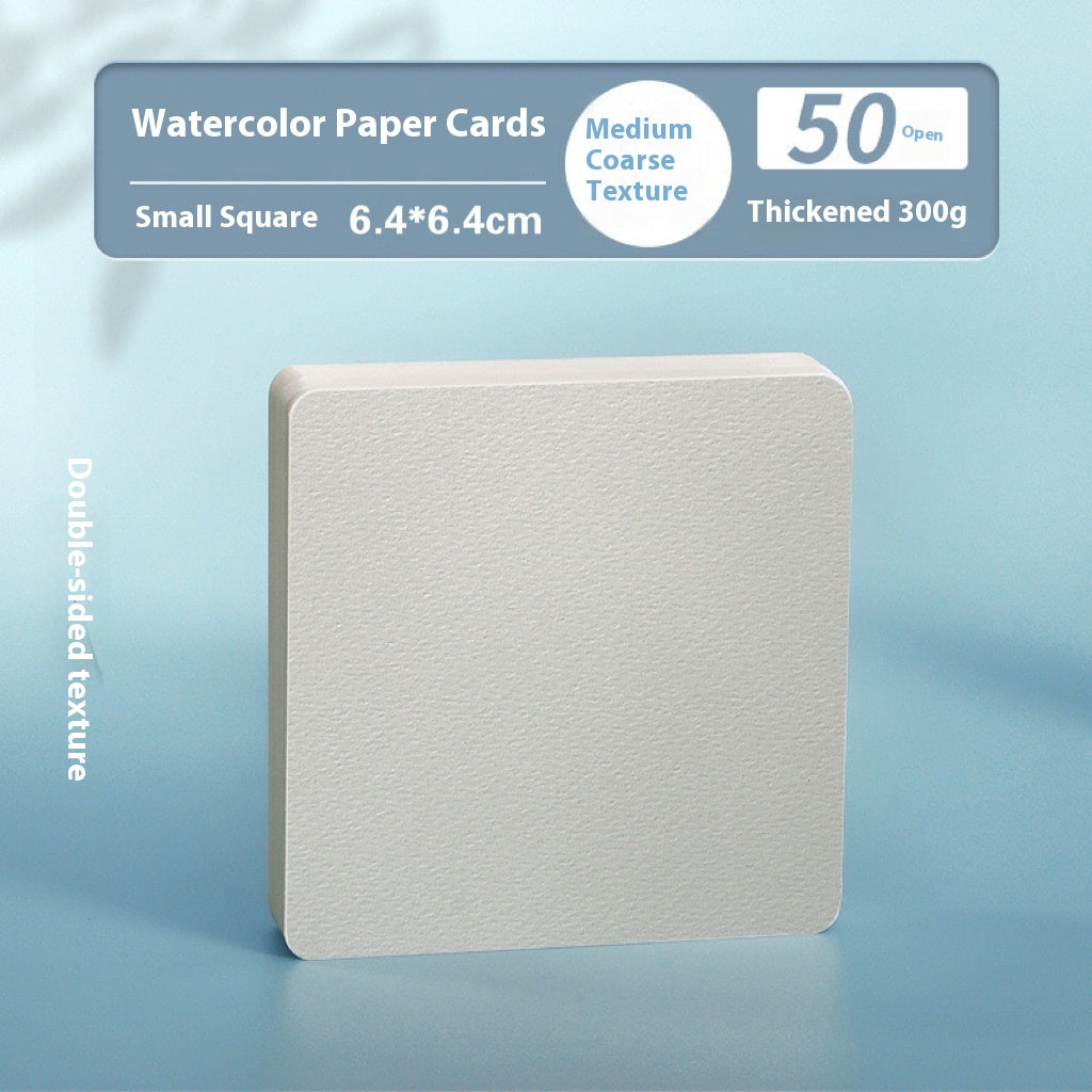 Watercolor Paper Postcard Set - 50 Sheets Various Sizes for Art & Craft