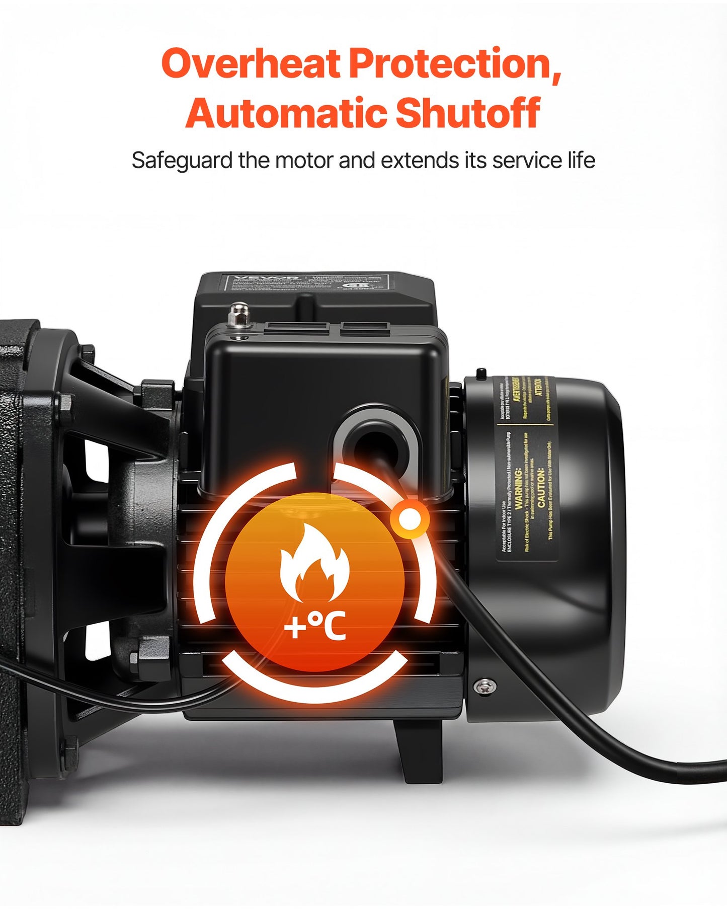 Shallow Well Jet Pump 1400 GPH Dual Voltage 164 Ft Max Head Garden Irrigation