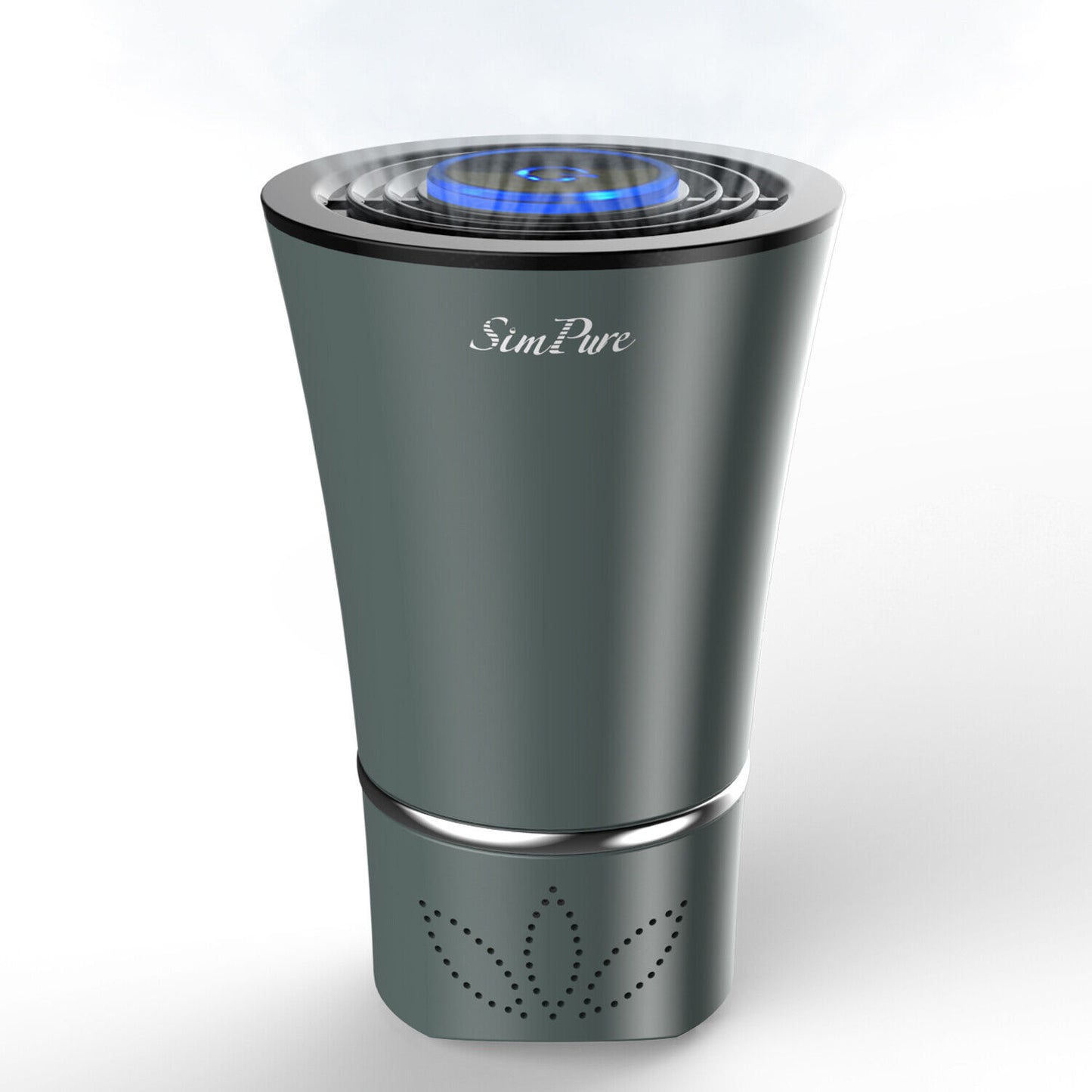 Mini Portable Air Purifier with True HEPA Filter - Gray