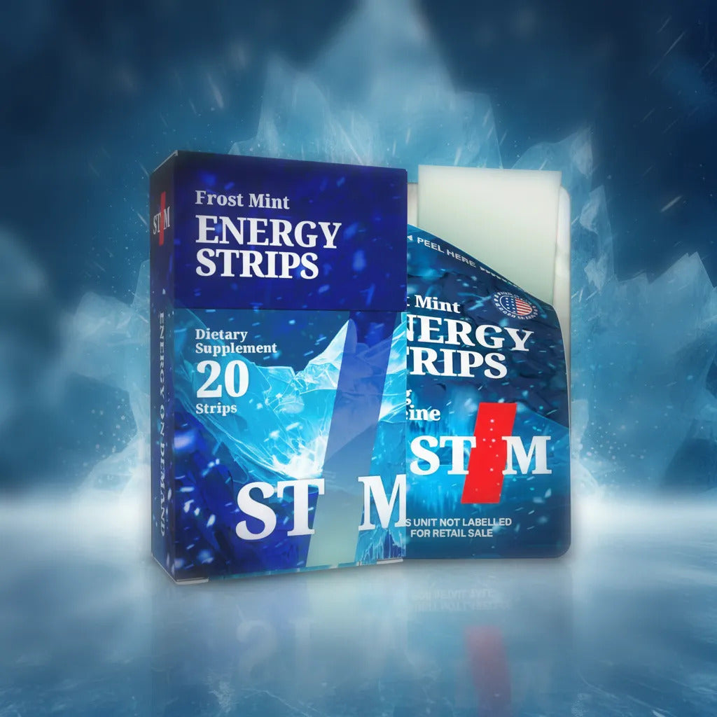 Energy Strips with 50mg Caffeine - Instant Absorption & Jitter-Free Focus