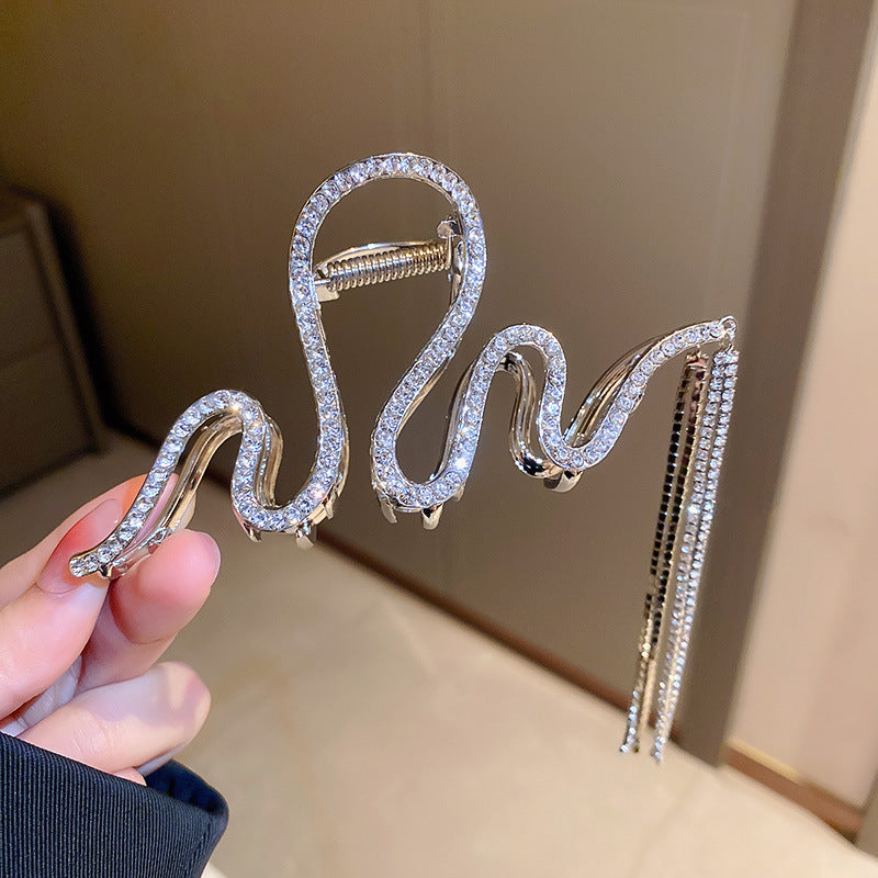 Wavy Metal Hair Clip - Multiple Colors