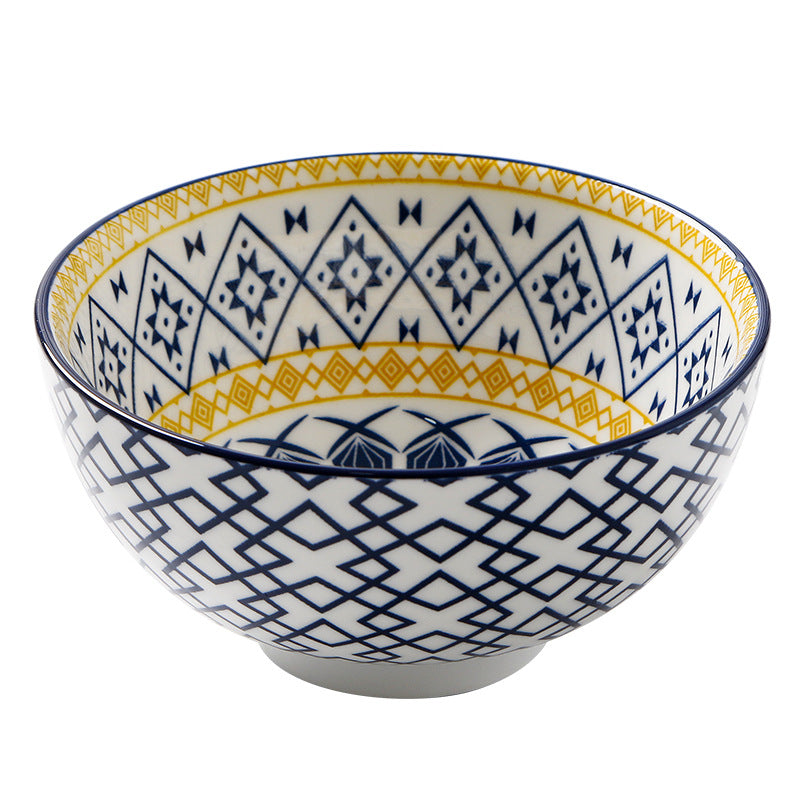 Ceramic Soup & Porridge Bowl - Porcelain Round Tableware for Kitchen