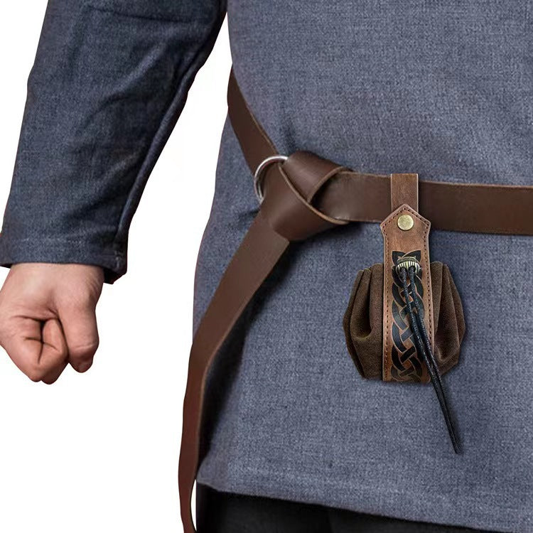 Retro Viking Medieval Waist Bag - Unisex Festival Fanny Pack with Adjustable Strap