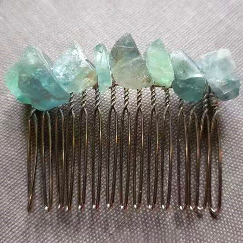 Natural Crystal Hair Comb 20 Teeth