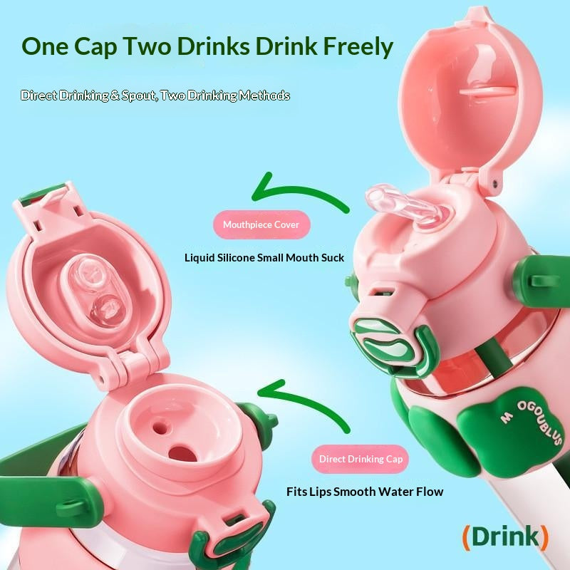 Large Capacity Reusable Water Bottle for Girls - Shatter-Resistant 720ml
