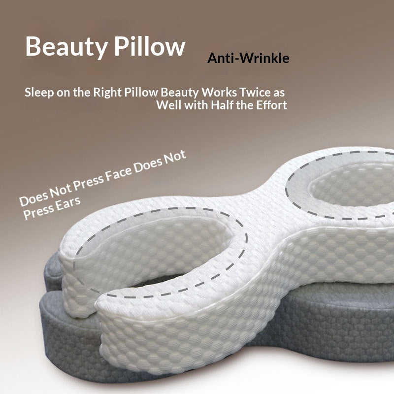 Reclining Memory Foam Pillow for Salon & Cervical Support - White