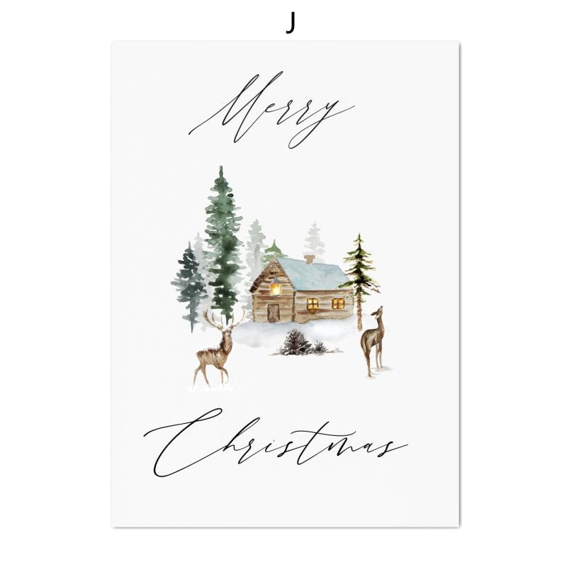 Christmas Holiday Decoration Canvas Poster - Multiple Sizes & Styles