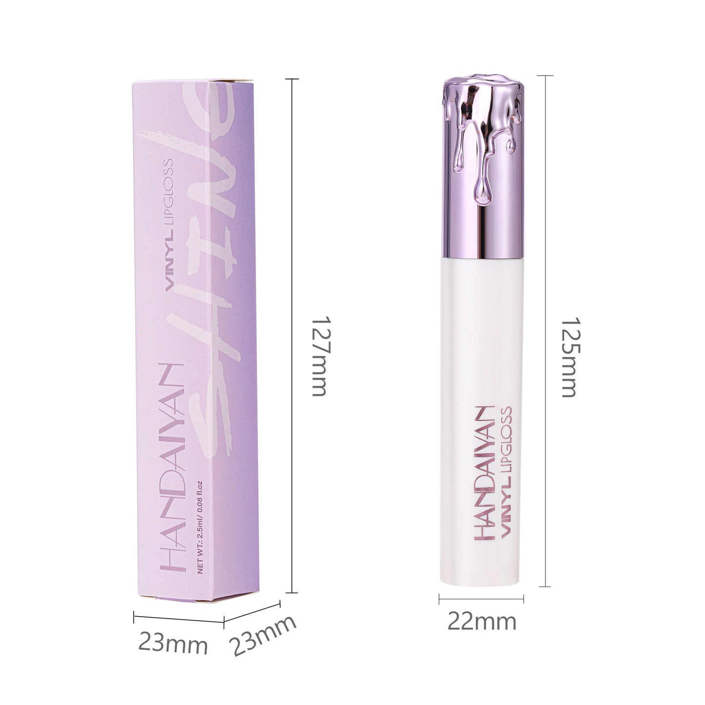Matte Lip Gloss Long Lasting Waterproof No Stain on Cup - Moisturizing Lip Lacquer