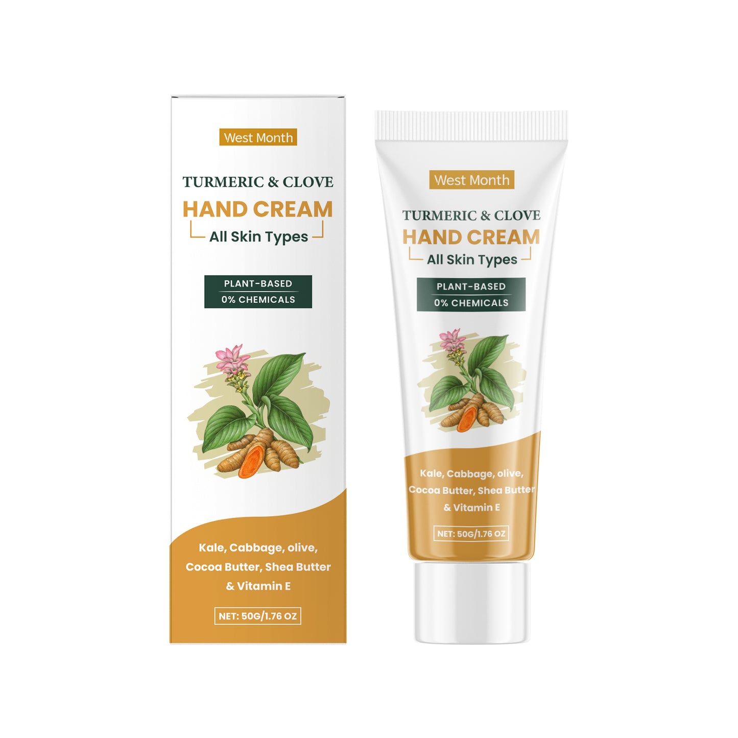 Turmeric Clove Oil Hand Cream - Moisturizing & Hydrating Skin Care