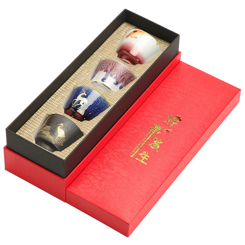 Japanese Style Handmade Ceramic Tea Cup Set - Multiple Styles