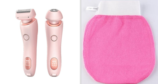 2 In 1 Hair Removal Epilator USB Rechargeable Trimmer Women Body
