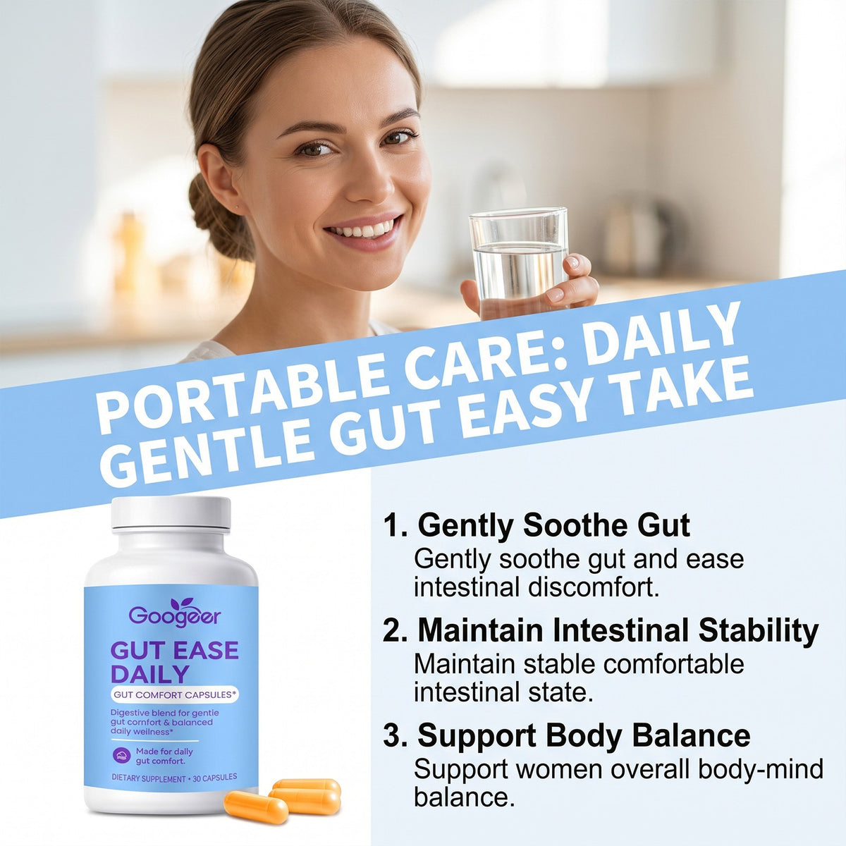 Herbal Enzyme Supplement - 30 Capsules for Digestive Support