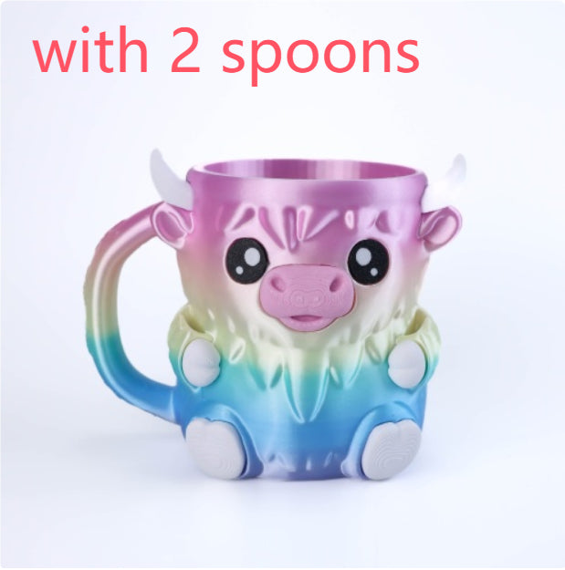 Cute Penguin Ice Cream Pint Rack - Ceramic Kitchen Decor & Storage