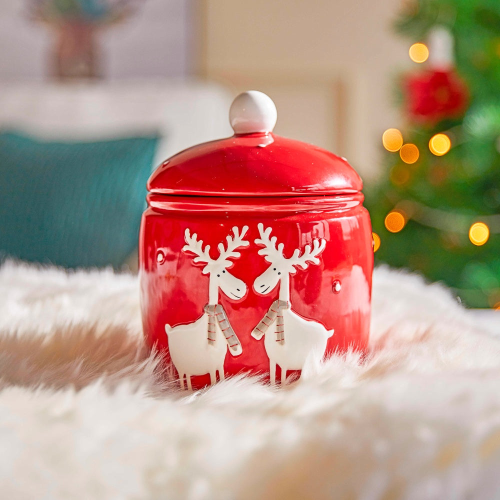 Ceramic Elk-Shaped Candy Storage Tank - Creative Food Organizer