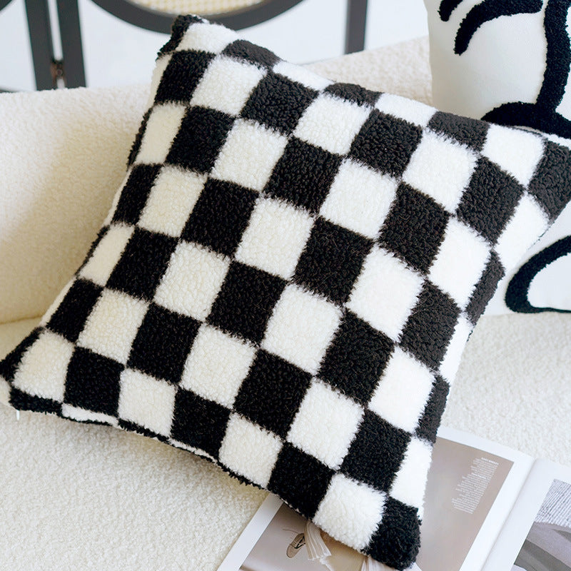Modern Black and White Decorative Throw Pillow Cover Set - Various Styles and Sizes